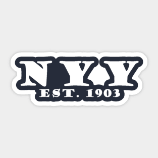 NYY Est. 1903 Design Sticker